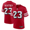 Men's San Francisco 49ers Christian McCaffrey Scarlet Alternate Game Player Jersey