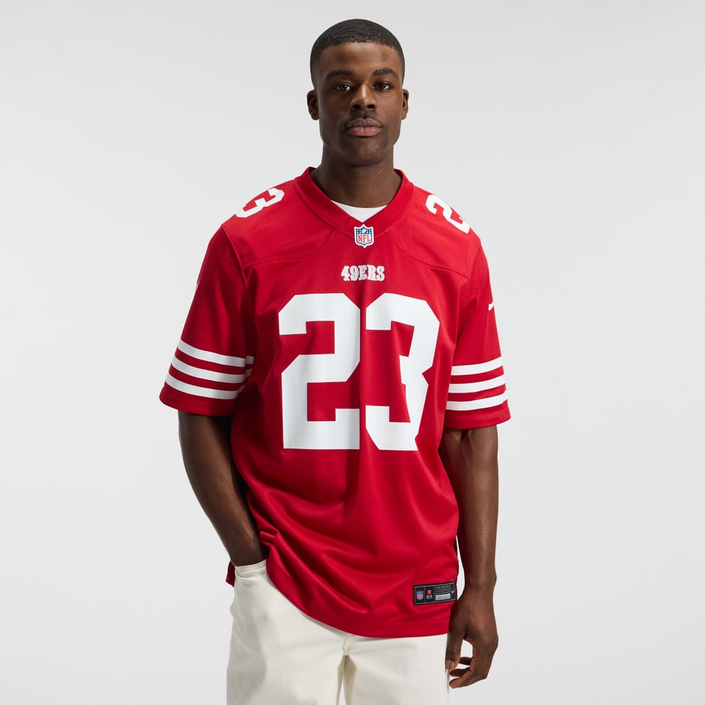 Men's San Francisco 49ers Christian McCaffrey Scarlet Game Player Jersey