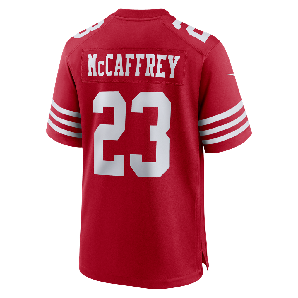 Men's San Francisco 49ers Christian McCaffrey Scarlet Game Player Jersey