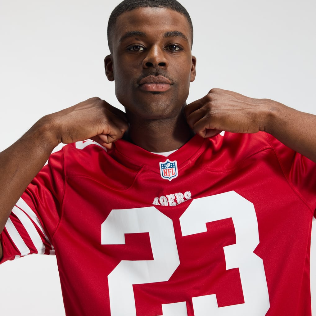 Men's San Francisco 49ers Christian McCaffrey Scarlet Game Player Jersey