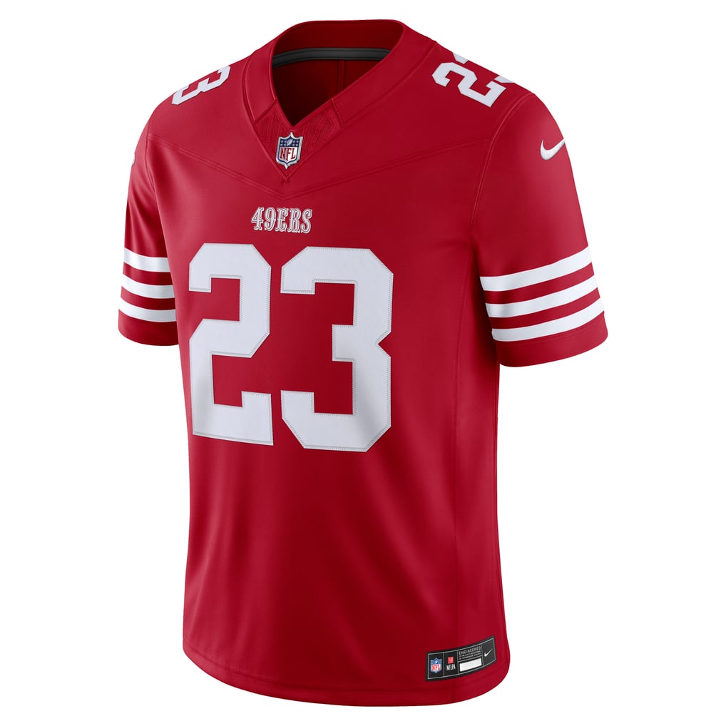 Men's San Francisco 49ers Christian McCaffrey Scarlet Team Vapor F.U.S.E. Stitched Limited Jersey
