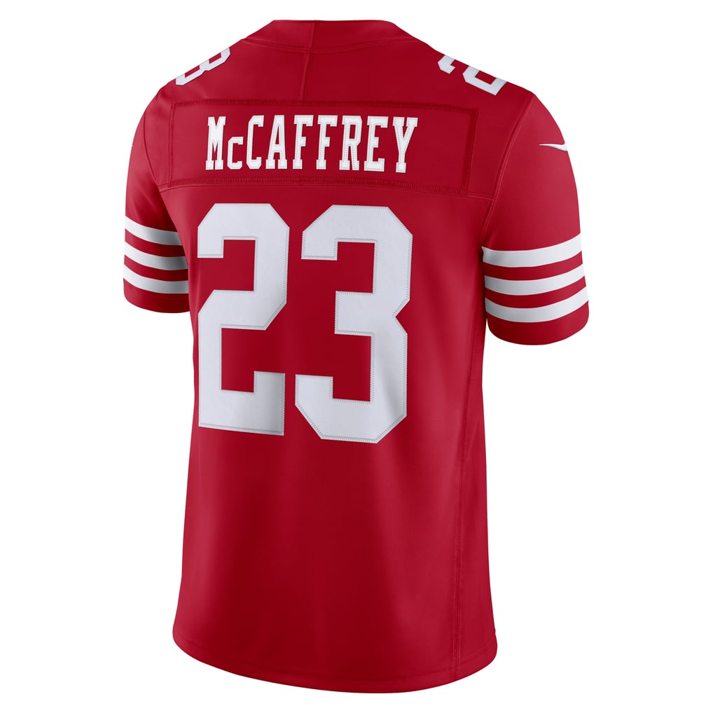 Men's San Francisco 49ers Christian McCaffrey Scarlet Team Vapor F.U.S.E. Stitched Limited Jersey