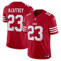 Men's San Francisco 49ers Christian McCaffrey Scarlet Team Vapor F.U.S.E. Stitched Limited Jersey