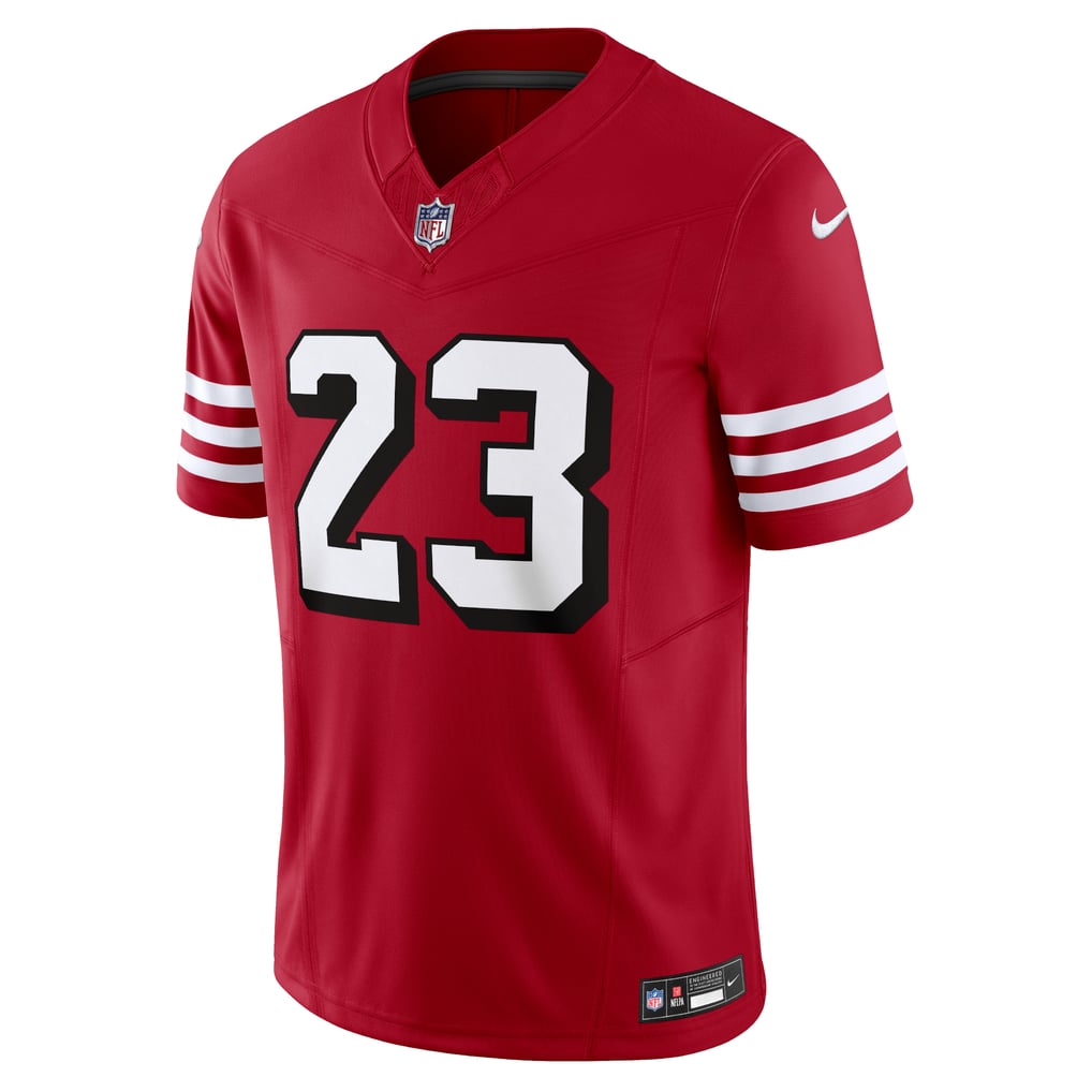 Men's San Francisco 49ers Christian McCaffrey Scarlet Vapor F.U.S.E. Limited Jersey