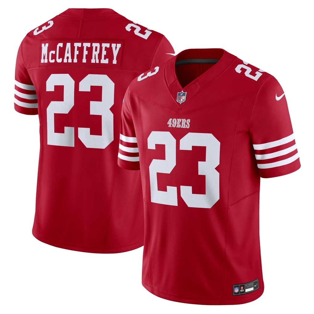 Men's San Francisco 49ers Christian McCaffrey Scarlet Vapor F.U.S.E. Limited Jersey