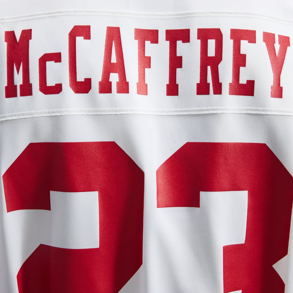 Men's San Francisco 49ers Christian McCaffrey White Game Player Jersey