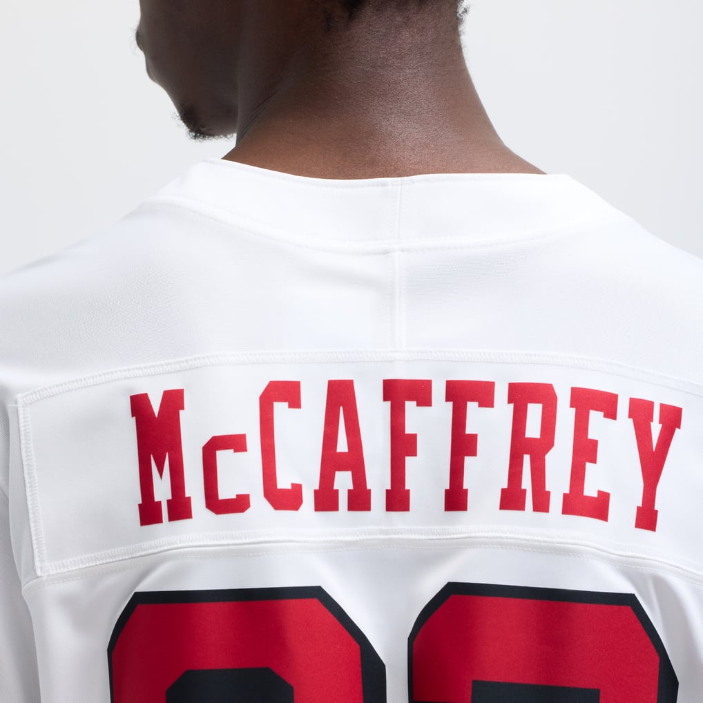 Men's San Francisco 49ers Christian McCaffrey White Vapor F.U.S.E. Limited 2nd Alternate Jersey