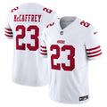 Men's San Francisco 49ers Christian McCaffrey White Vapor F.U.S.E. Limited Jersey