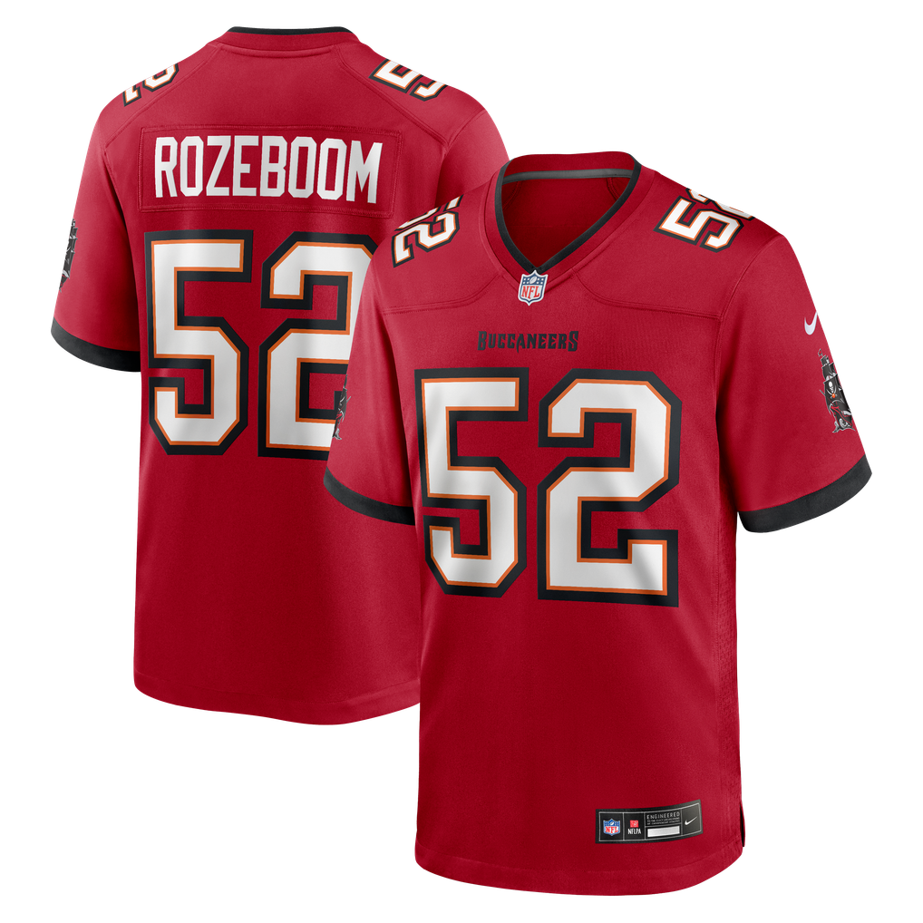 Men's Tampa Bay Buccaneers Christian Rozeboom Red Team Game Jersey