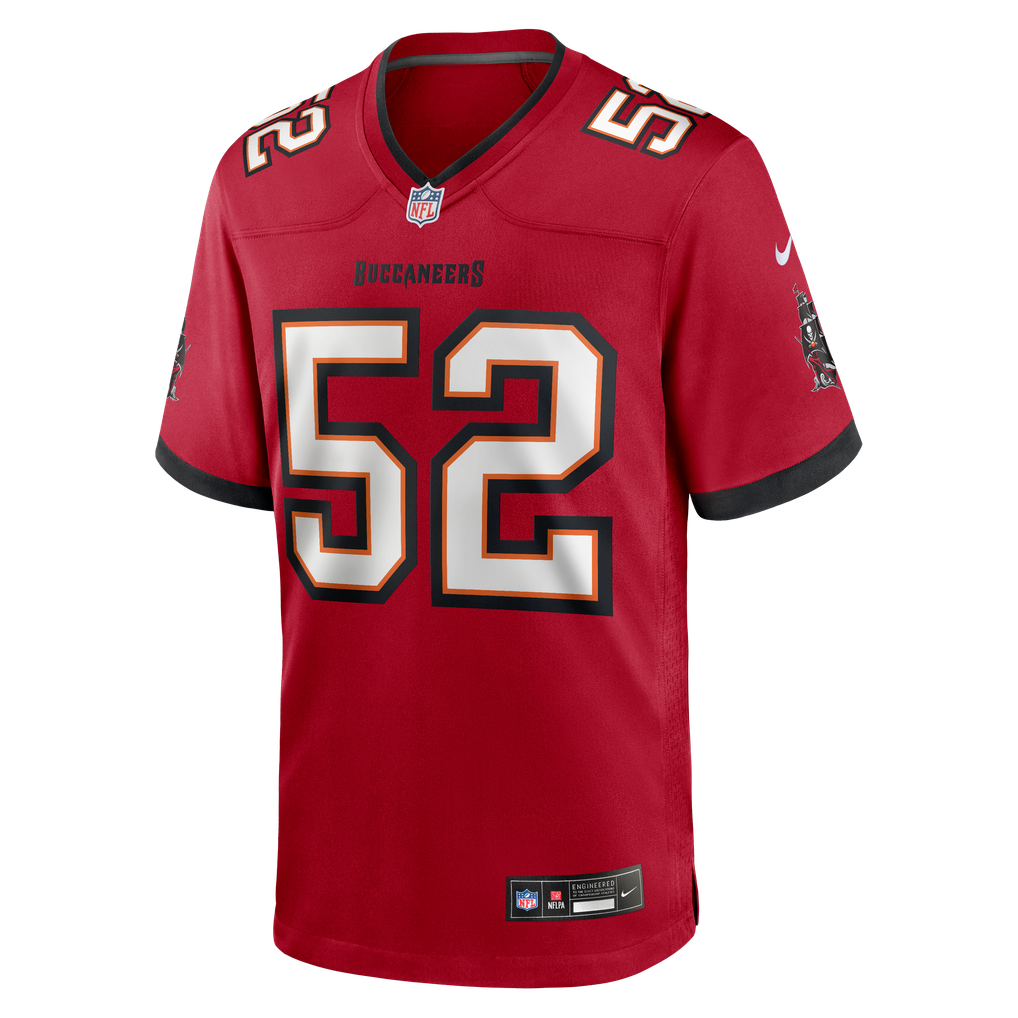 Men's Tampa Bay Buccaneers Christian Rozeboom Red Team Game Jersey