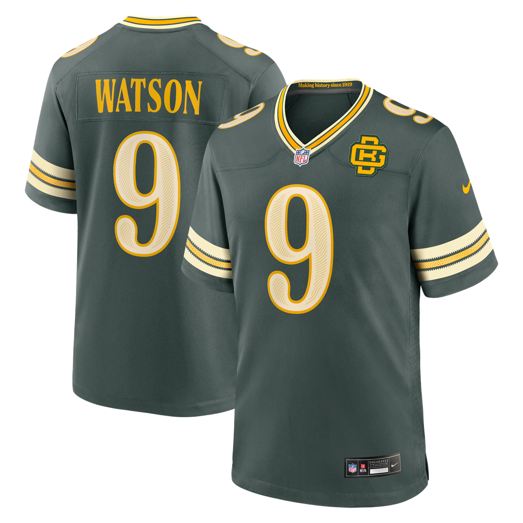 Men's Green Bay Packers Christian Watson Green 2026 Rivalries Collection Game Jersey