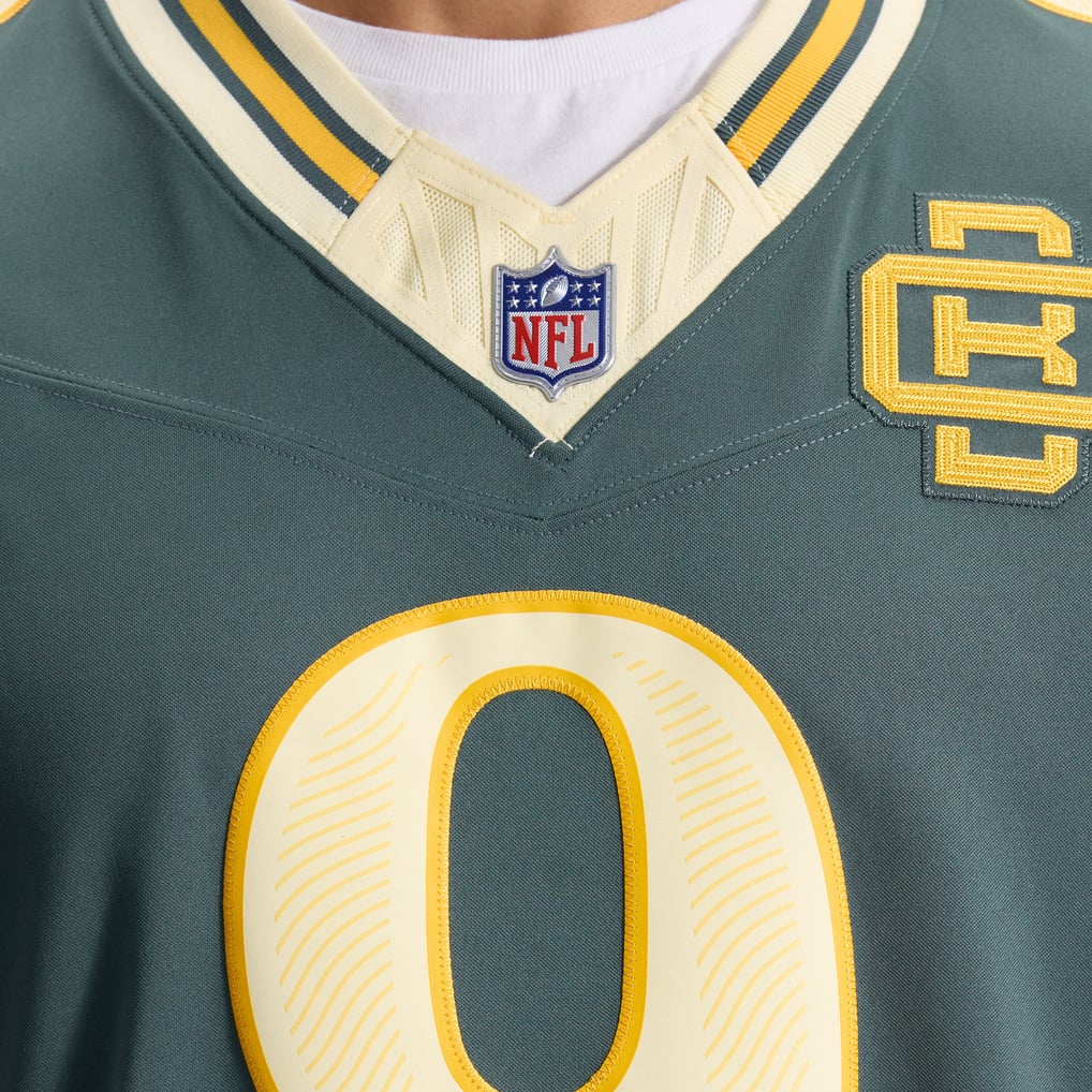 Men's Green Bay Packers Christian Watson Green 2026 Rivalries Collection Stitched Limited Jersey