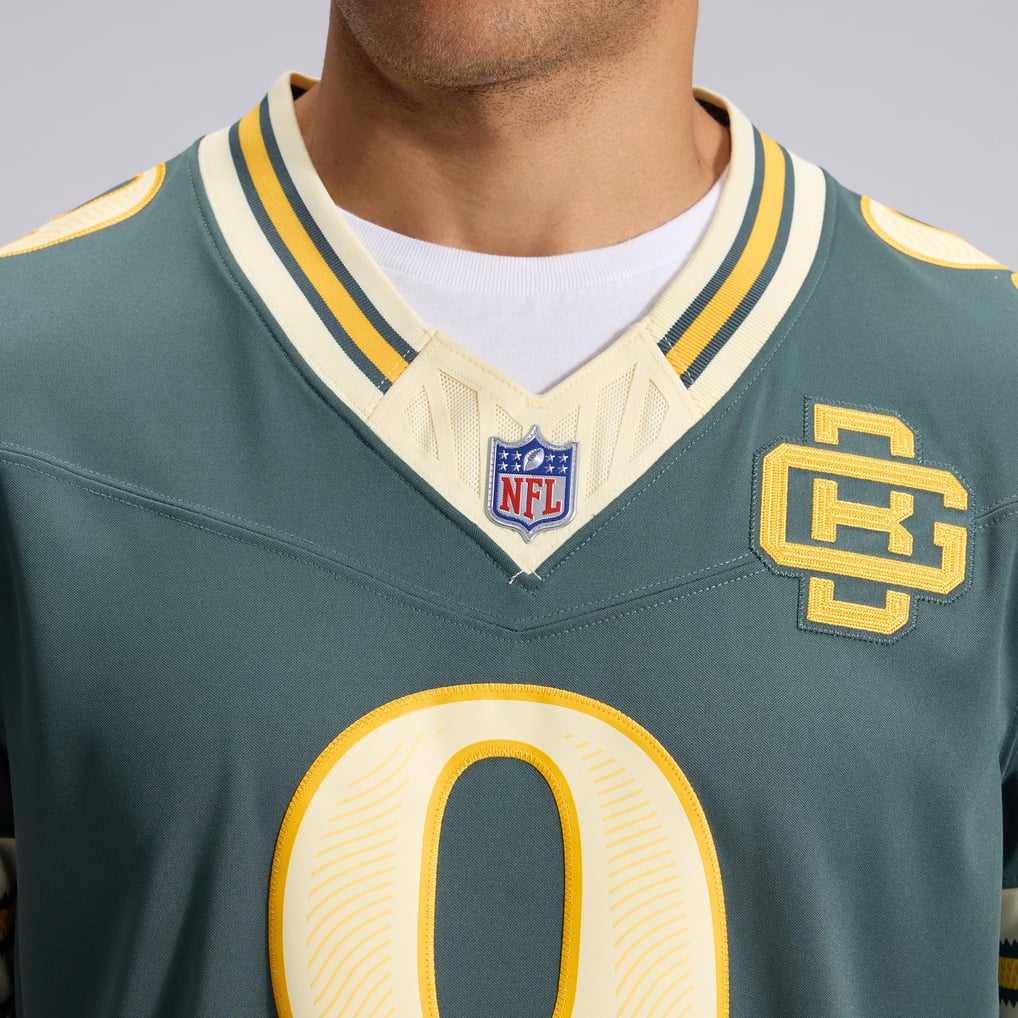 Men's Green Bay Packers Christian Watson Green 2026 Rivalries Collection Stitched Limited Jersey