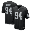 Men's Las Vegas Raiders Christian Wilkins Black Team Game Jersey