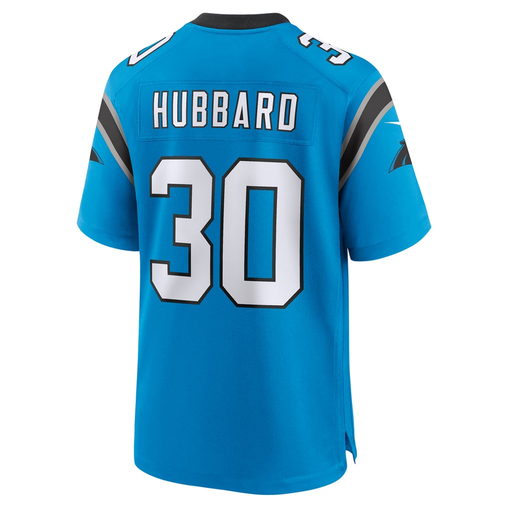 Men's Carolina Panthers Chuba Hubbard Blue Alternate Game Jersey