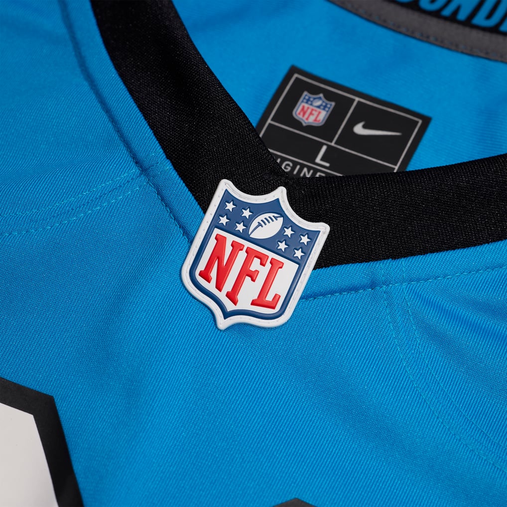 Men's Carolina Panthers Chuba Hubbard Blue Alternate Game Jersey