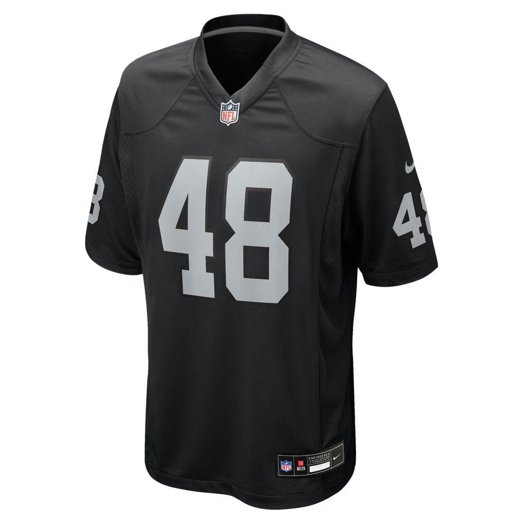 Men's Las Vegas Raiders Cian Slone Black Team Game Jersey