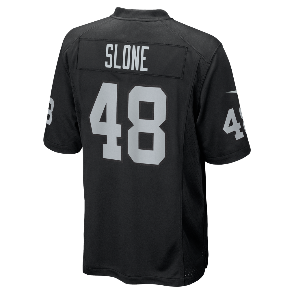 Men's Las Vegas Raiders Cian Slone Black Team Game Jersey