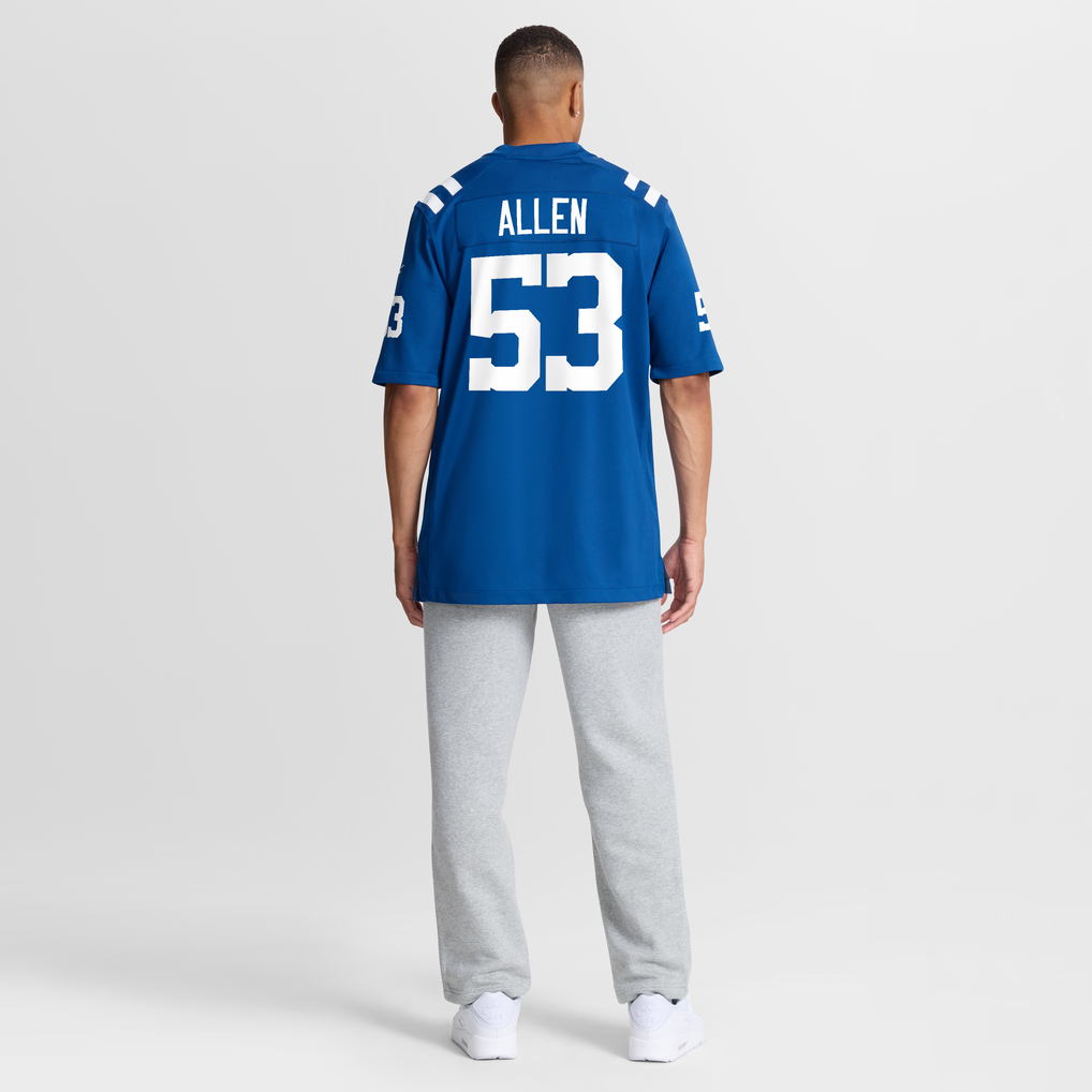 Men's Indianapolis Colts CJ Allen Royal Team Game Jersey