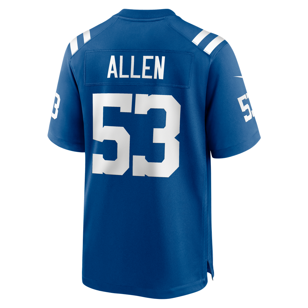 Men's Indianapolis Colts CJ Allen Royal Team Game Jersey