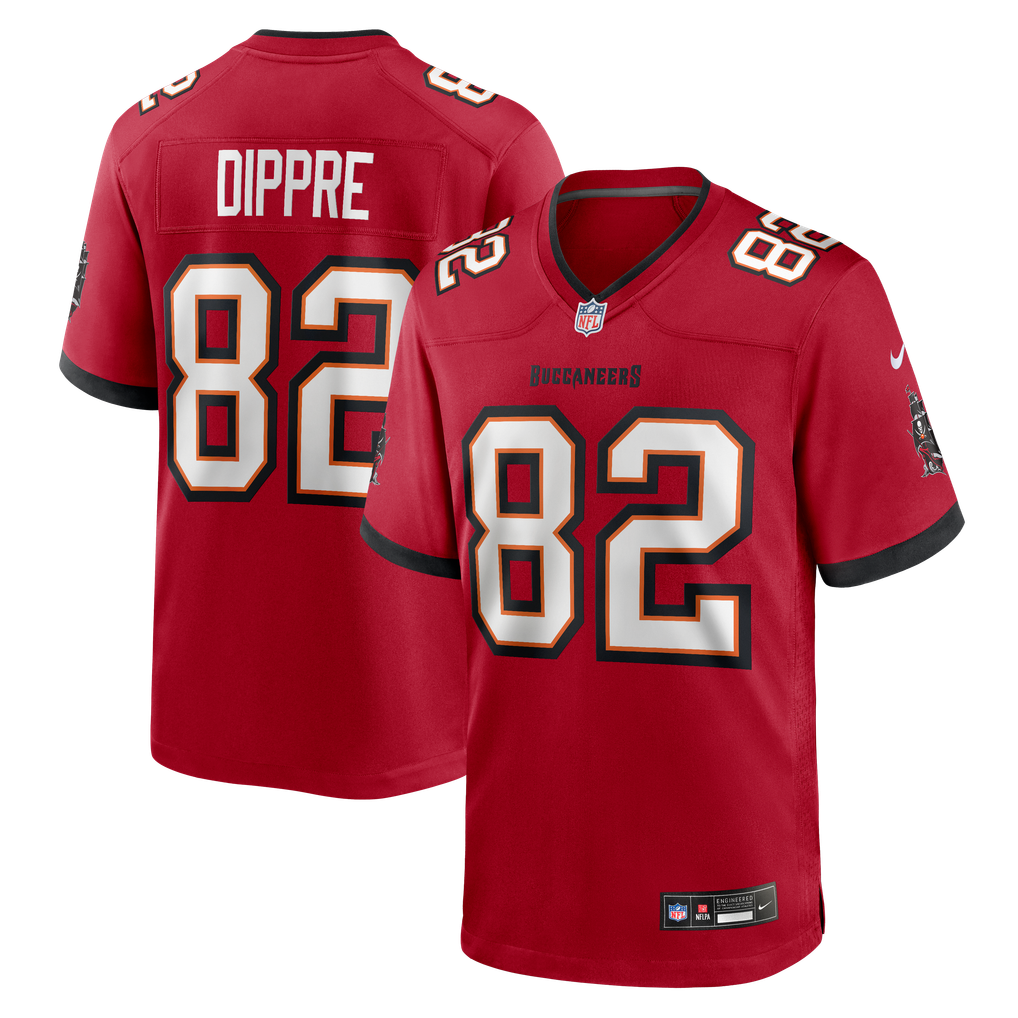 Men's Tampa Bay Buccaneers CJ Dippre Red Team Game Jersey