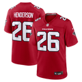 Men's Atlanta Falcons CJ Henderson Red Team Game Jersey