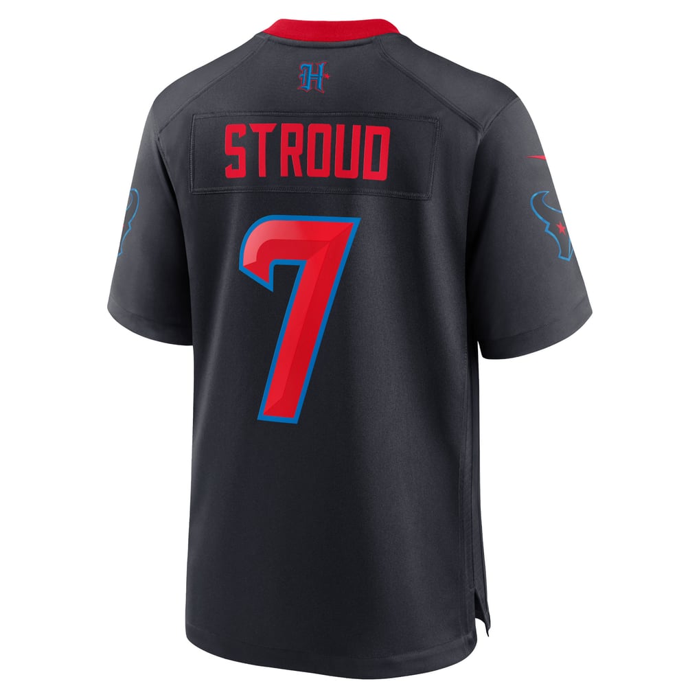 Men's Houston Texans C.J. Stroud Navy 2nd Alternate Game Jersey