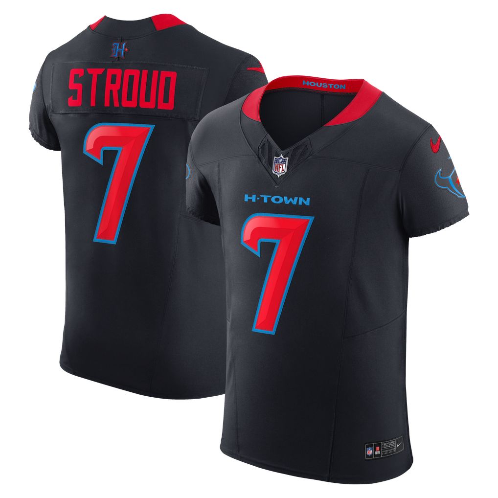 Men's Houston Texans C.J. Stroud Navy Alternate 2 Vapor F.U.S.E. Elite Jersey