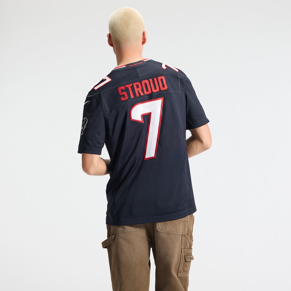 Men's Houston Texans C.J. Stroud Navy Team Vapor F.U.S.E. Stitched Limited Jersey