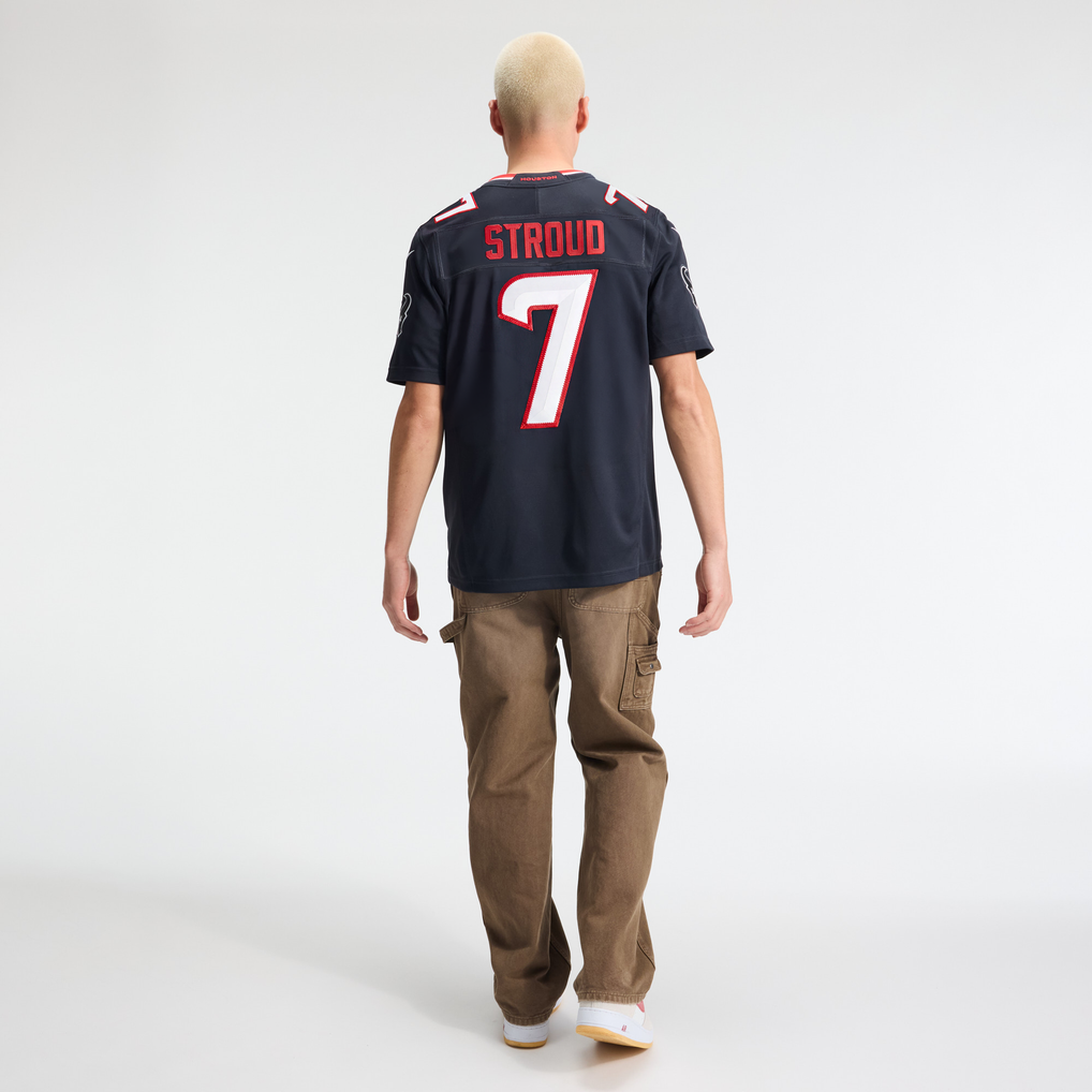 Men's Houston Texans C.J. Stroud Navy Team Vapor F.U.S.E. Stitched Limited Jersey
