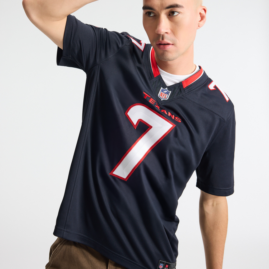 Men's Houston Texans C.J. Stroud Navy Team Vapor F.U.S.E. Stitched Limited Jersey