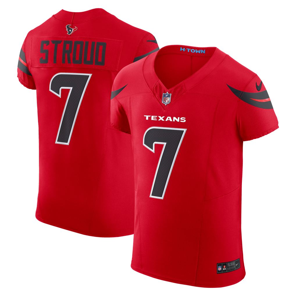 Men's Houston Texans C.J. Stroud Red Alternate Vapor F.U.S.E. Elite Jersey