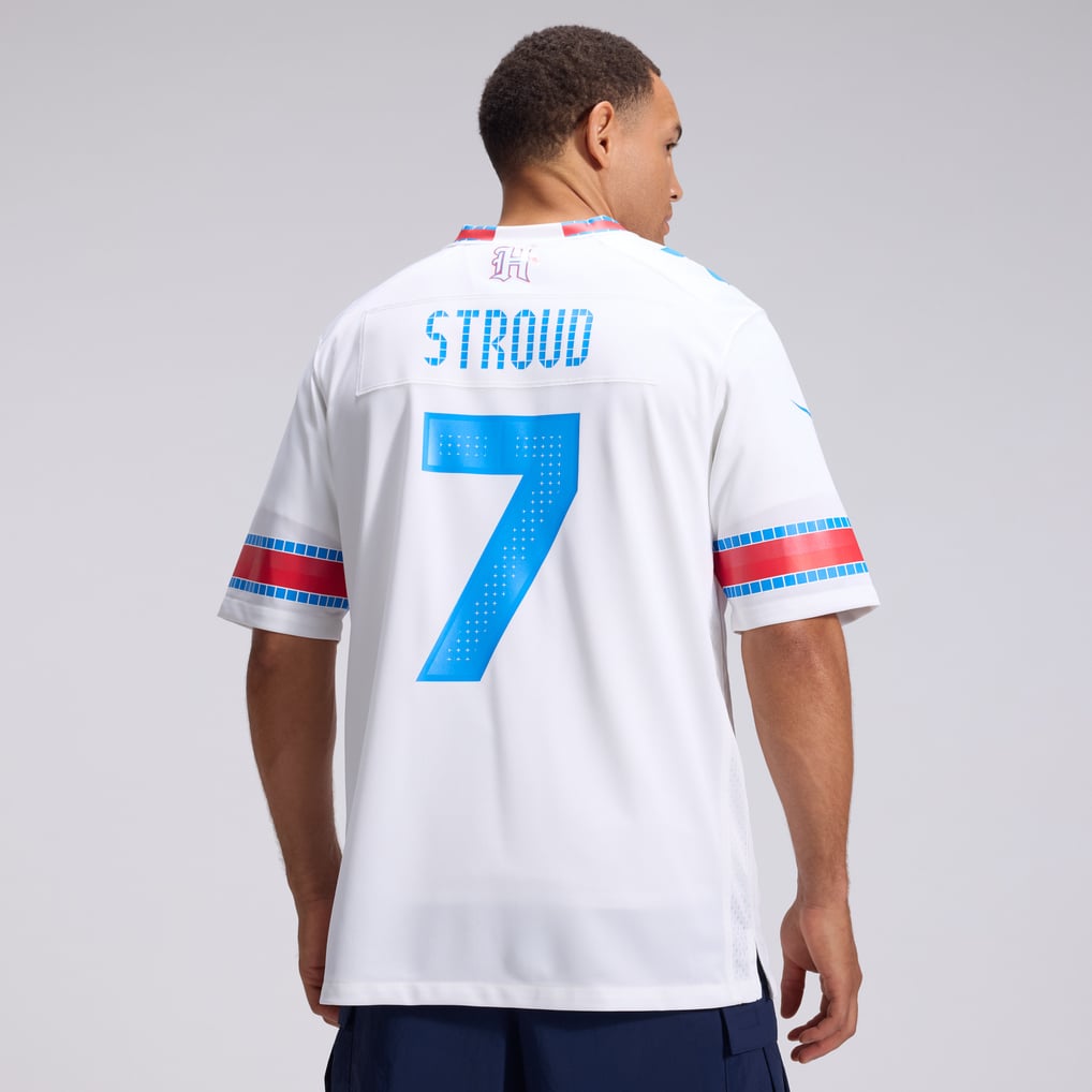 Men's Houston Texans C.J. Stroud White 2026 Rivalries Collection Game Jersey