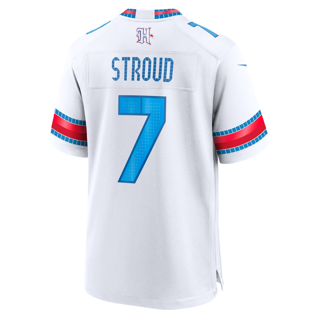 Men's Houston Texans C.J. Stroud White 2026 Rivalries Collection Game Jersey