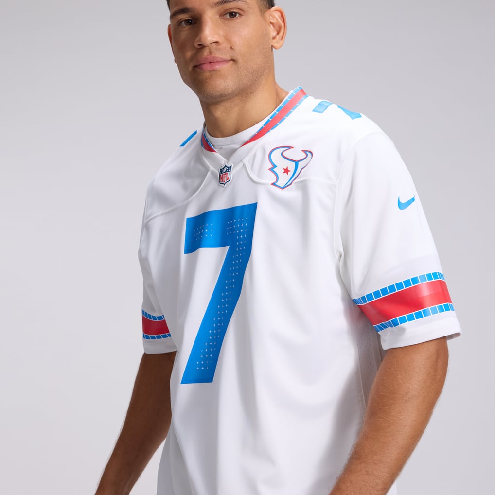 Men's Houston Texans C.J. Stroud White 2026 Rivalries Collection Game Jersey
