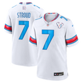 Men's Houston Texans C.J. Stroud White 2026 Rivalries Collection Game Jersey