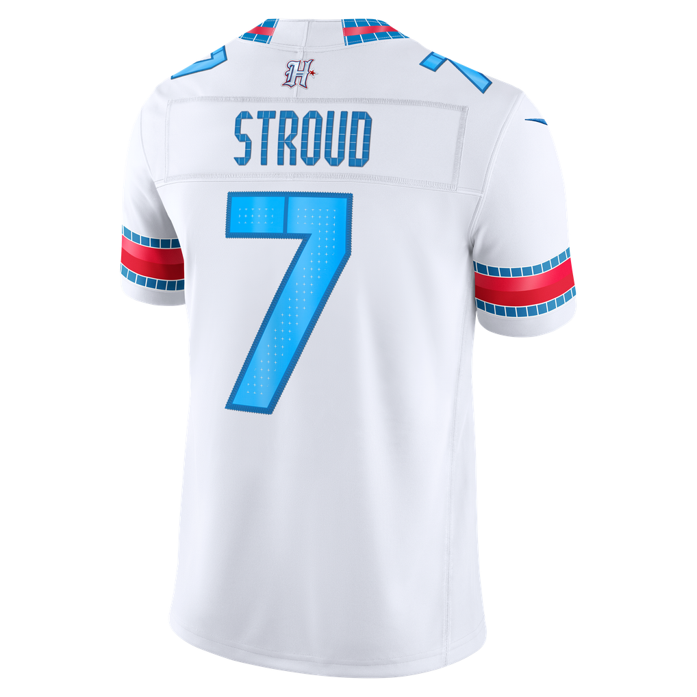 Men's Houston Texans C.J. Stroud White 2026 Rivalries Collection Stitched Limited Jersey