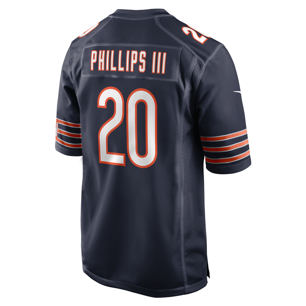 Men's Chicago Bears Clark Phillips III Navy Team Game Jersey