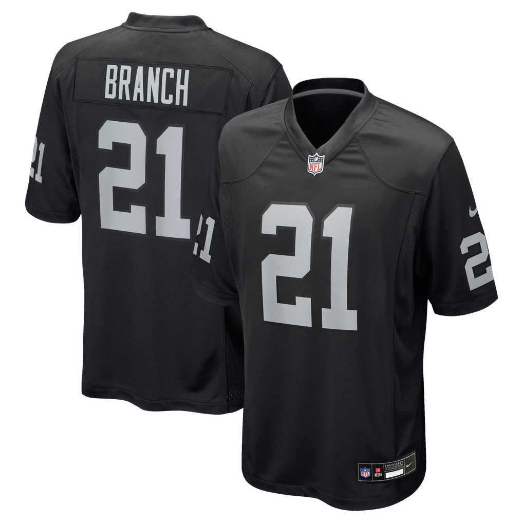 Men's Las Vegas Raiders Cliff Branch Black Retired Player Game Jersey