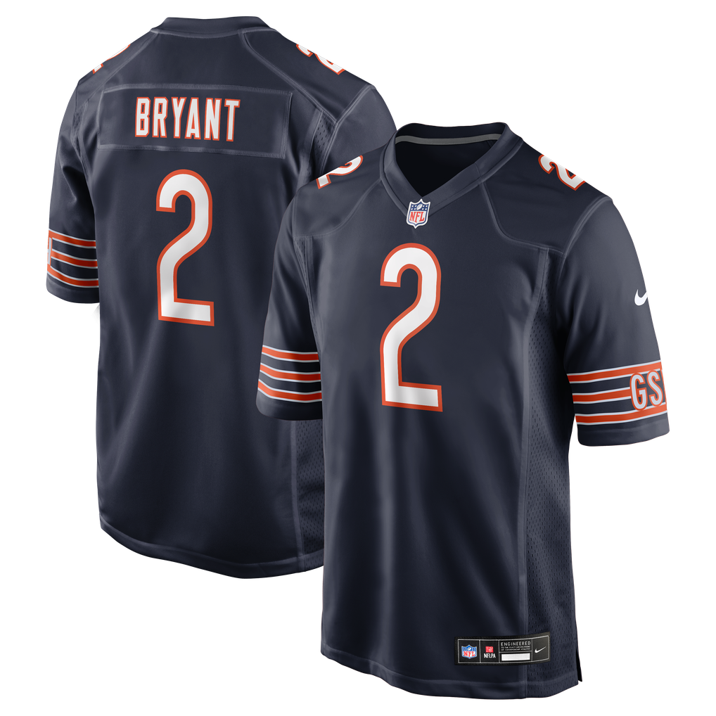 Men's Chicago Bears Coby Bryant Navy Team Game Jersey