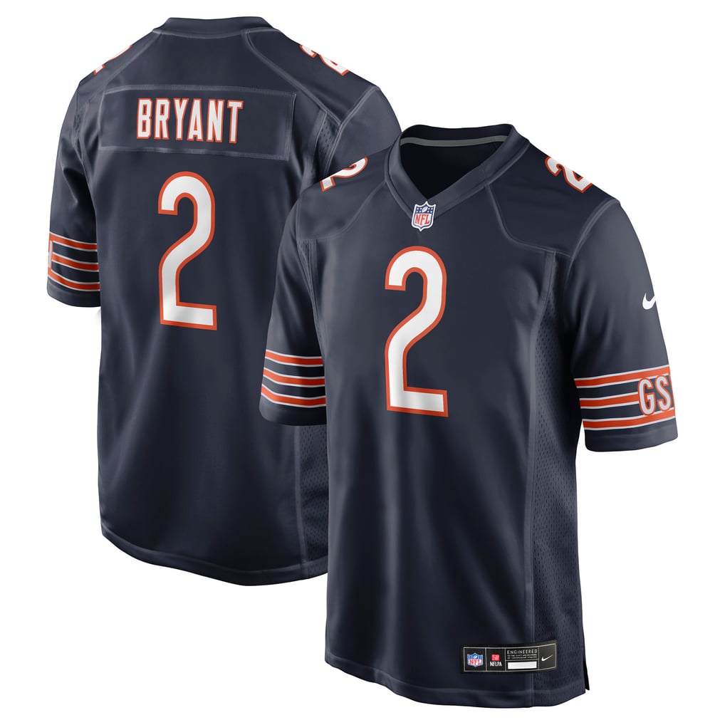 Men's Chicago Bears Coby Bryant Navy Team Game Jersey