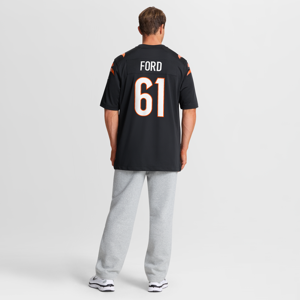 Men's Cincinnati Bengals Cody Ford Black Game Jersey