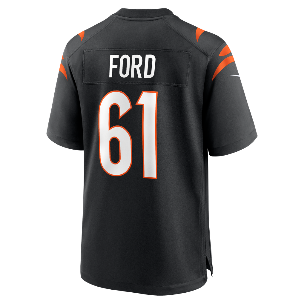 Men's Cincinnati Bengals Cody Ford Black Game Jersey