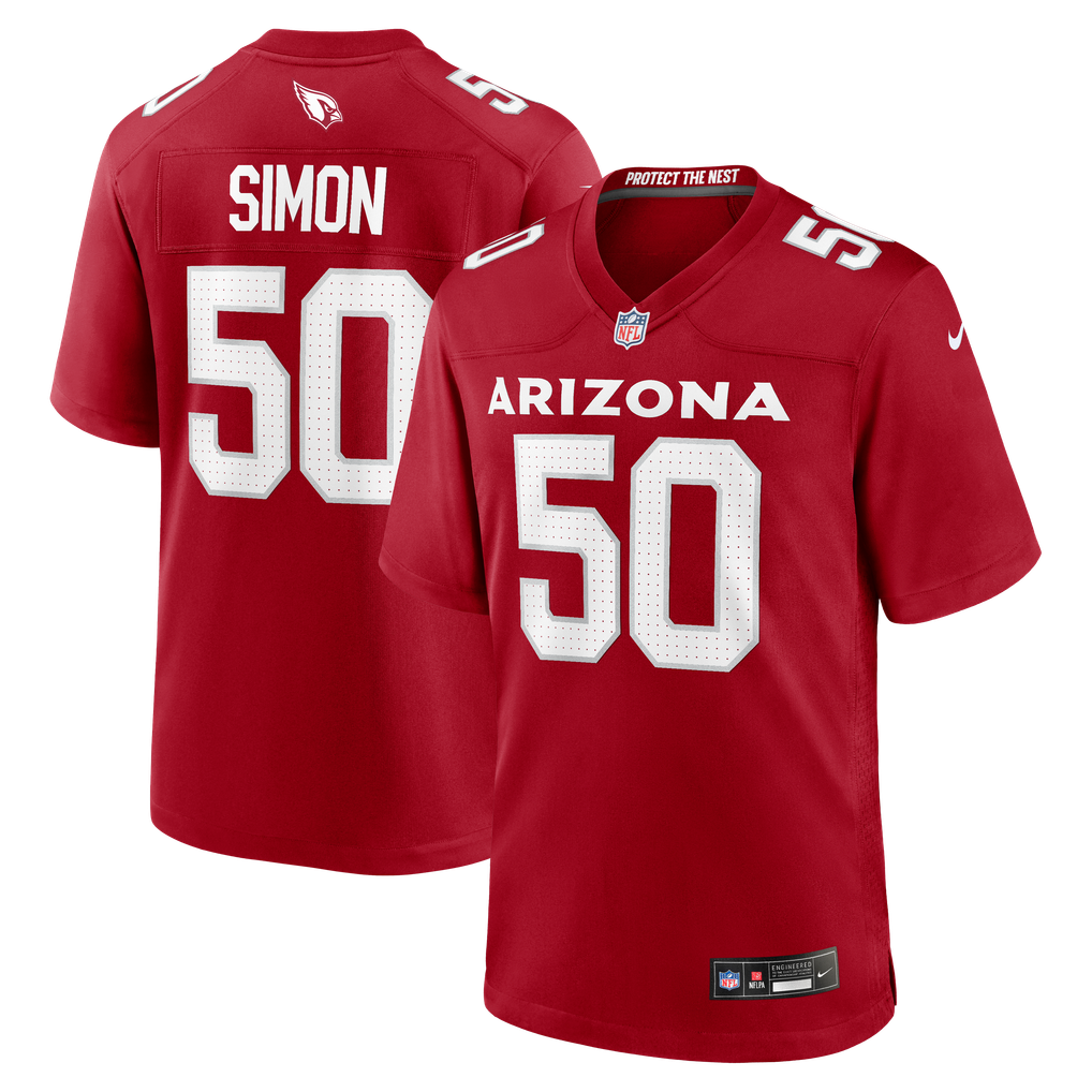 Men's Arizona Cardinals Cody Simon Cardinal Team Game Jersey