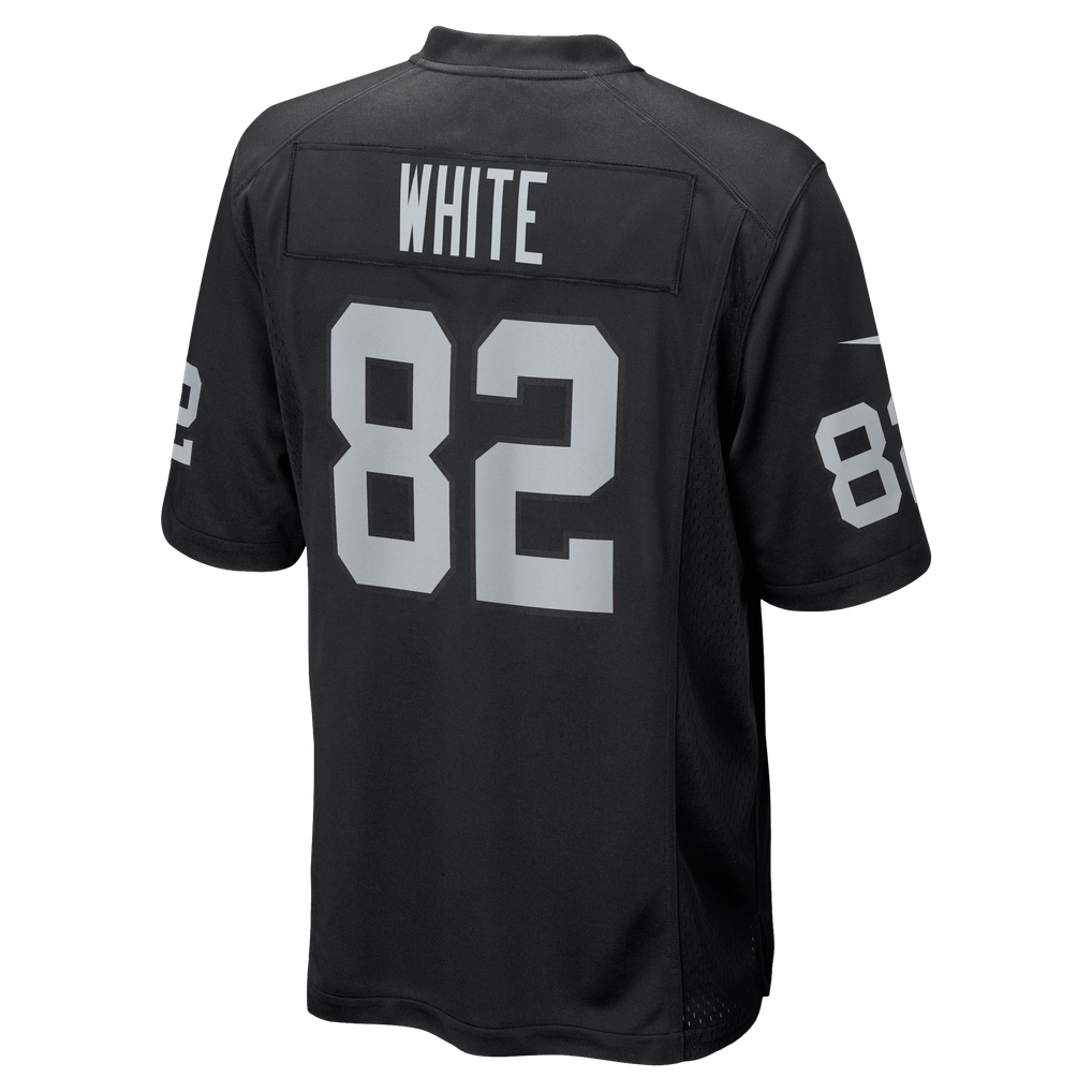 Men's Las Vegas Raiders Cody White Black Team Game Jersey