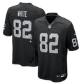 Men's Las Vegas Raiders Cody White Black Team Game Jersey