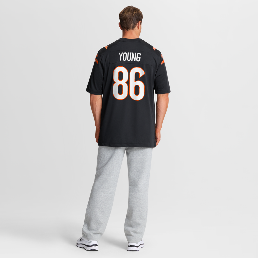 Men's Cincinnati Bengals Colbie Young Black Team Game Jersey