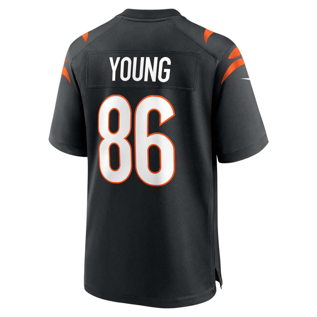 Men's Cincinnati Bengals Colbie Young Black Team Game Jersey