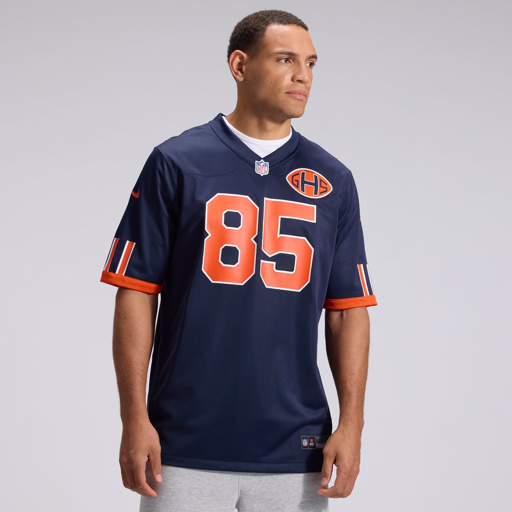 Men's Chicago Bears Cole Kmet Navy 2026 Rivalries Collection Game Jersey