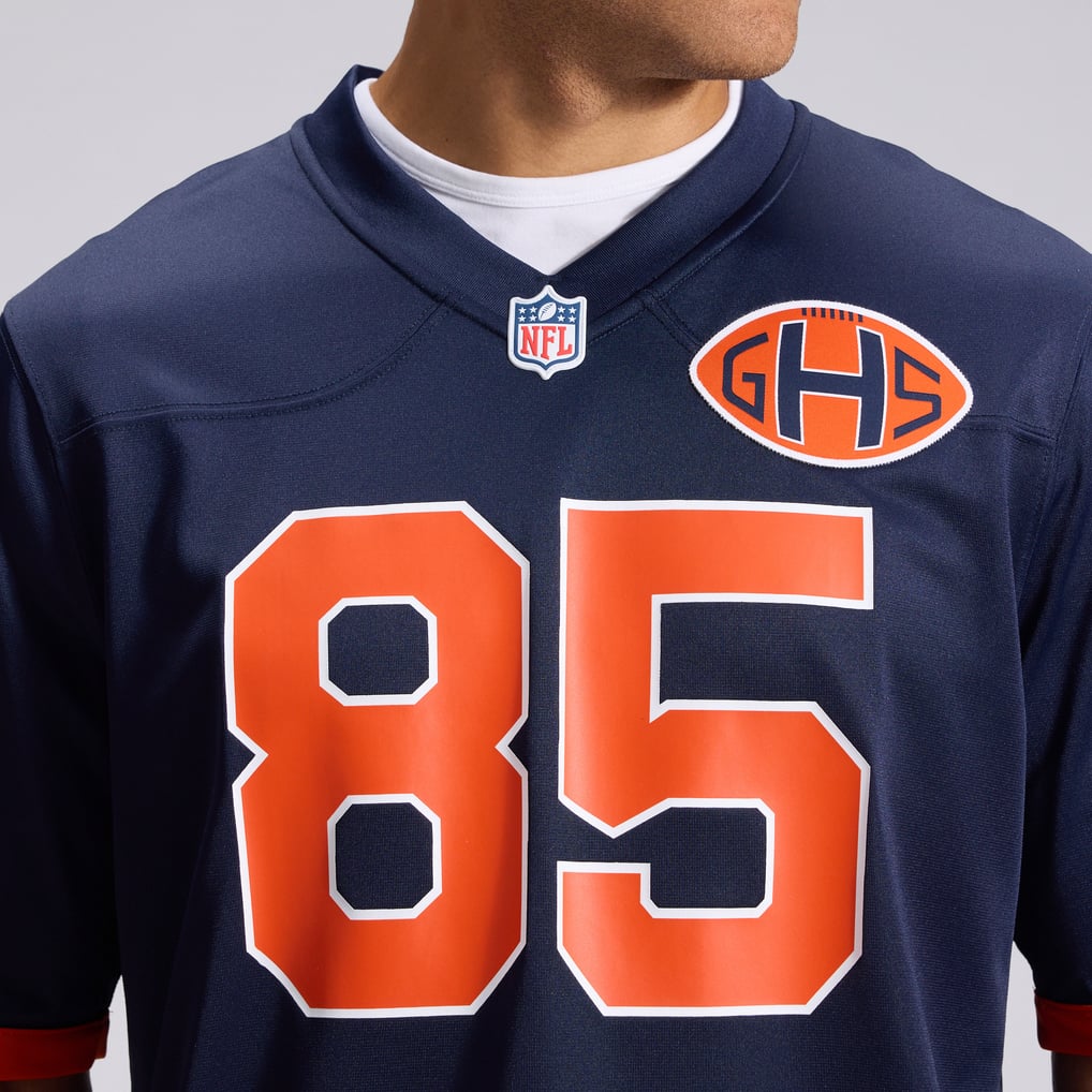 Men's Chicago Bears Cole Kmet Navy 2026 Rivalries Collection Game Jersey